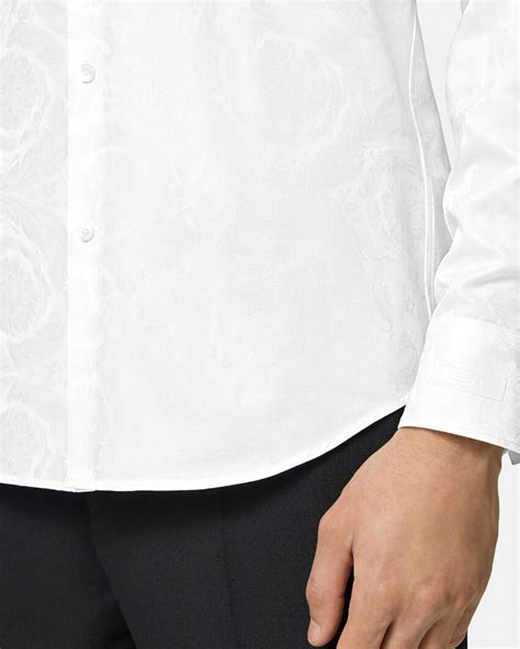 versace jeans barocco uomo|plain white versace shirt.